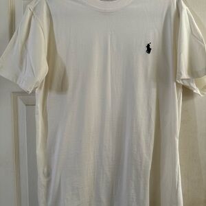 Ralph Lauren Men's Short Sleeve Cream Tee